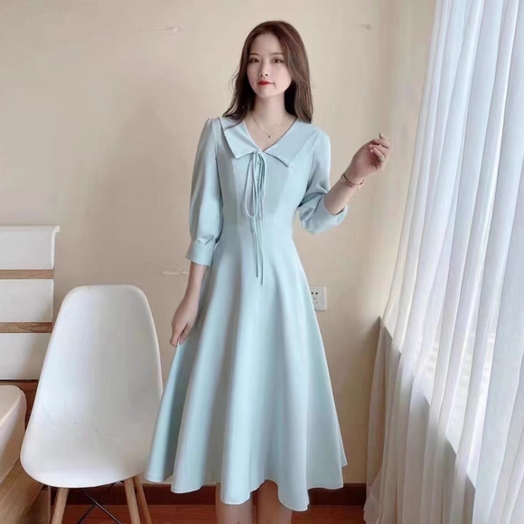Fairy Long Sleeve Sky Blue Dress - Picture 3 of 11